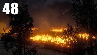 Red Dead Redemption 2 PS4 Pro Gameplay Part 48 - Burning Grays Tobacco Field