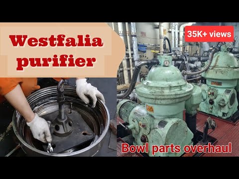 GEA Westfalia Separator Bowl parts overhaul #marineengineer #merchantnavy #westfalia #purifier