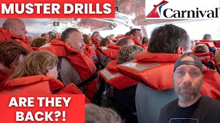 Carnival Bringing IN PERSON Muster Drills Back?! #carnivalcruise