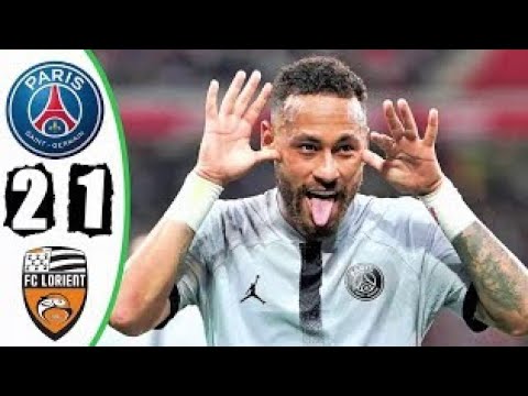 PSG Vs Lorient 2 - 1 all goals highlights extended 4k