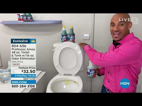 Professor Amos 48 oz. Toilet   Tank with 16 oz. Odor Eli...