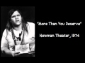 Meat Loaf - More Than You Deserve (Live, 1974)