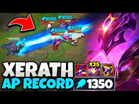 THE MOST FED XERATH GAME YOU'LL EVER WITNESS! (1350 AP WORLD RECORD)