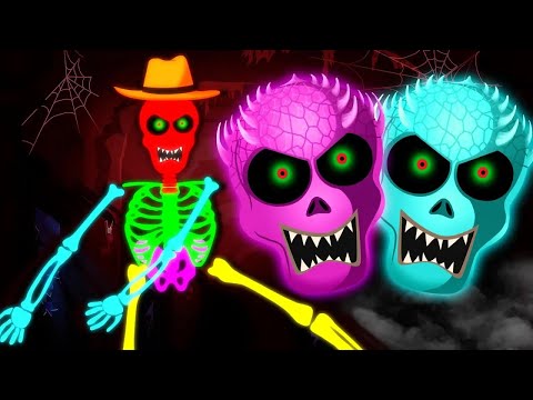 Midnight Magic - Funny Glowing Colorful Skeletons Dance Song By Teehee Town