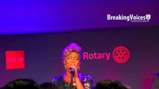 Tessanne Chin &quot;Bridge Over Troubled Water&quot; at World Polio Day