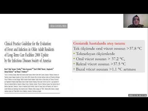 Geriatrik enfeksiyonlar webinari