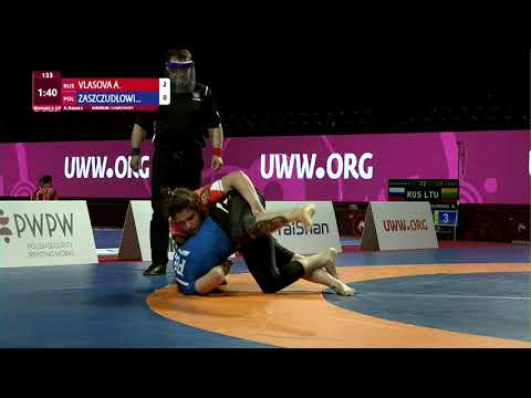 Round 2 Women's GP No-Gi - 90 kg: A. VLASOVA (RUS) v. M. ZASZCZUDLOWI (POL)