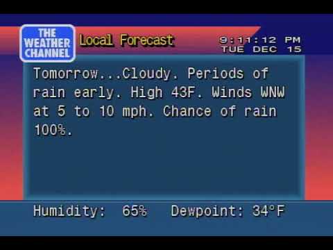 3rd Night of Christmas - Nashville, TN WeatherStar 4000 - December 15, 2020