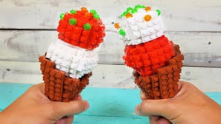 Lego Ice Dream Cone | Lego In Real Life | Stop Motion Cooking & ASMR