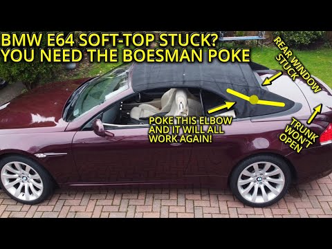 BMW E64 SOFT-TOP STUCK? 5-SECOND FIX!!!