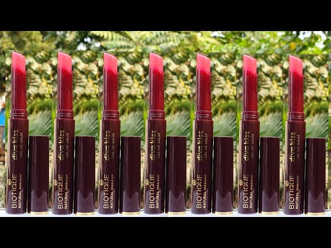 Biotique natural makeup diva kiss gel lipbalm review & demo | RARA | worst or good ? Video