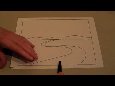 Landscape Quilts - Design - Creating Distance Using Curved Lines