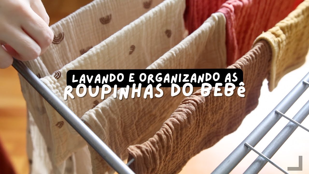 Lavando e organizando as roupinhas do bebê | Checklist do terceiro trimestre