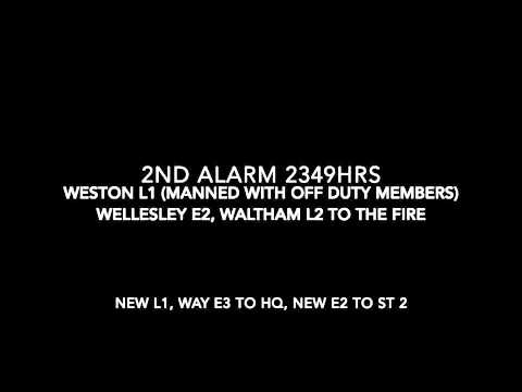 Weston Fire 3rd Alarm 11 WINTHROP CIR REAL TIME AUDIO