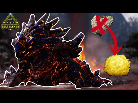 COMO CONSEGUIR HUEVO DE MAGMASAURIO FÁCIL y QUE COME - ARK: LOST ISLAND *NUEVO MAPA*