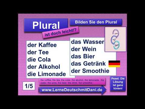 Deutsch lernen: Plural Getränke