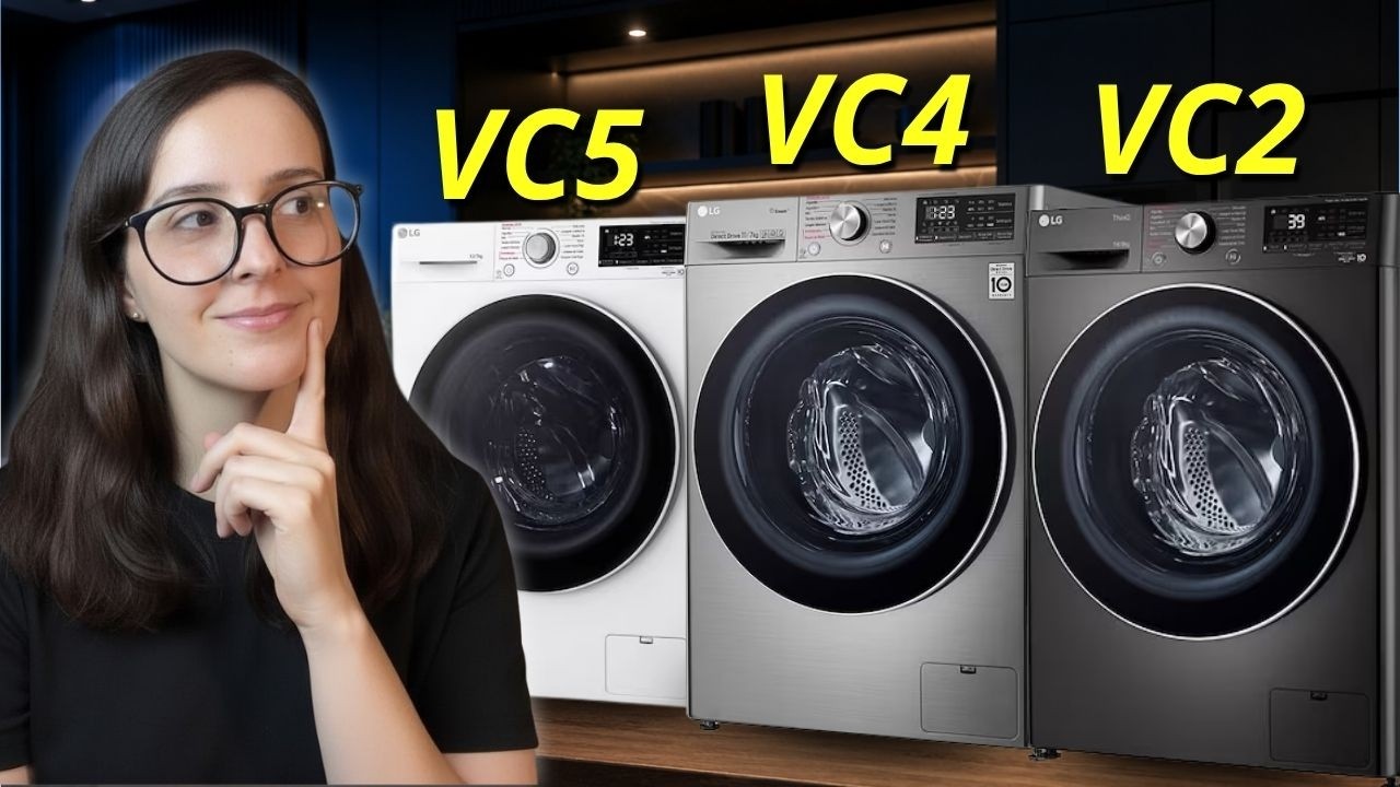 Miniatura da avaliação em vídeo de Lava e Seca LG CV3012WC5 12 kg Branca com Tecnologia Inverter