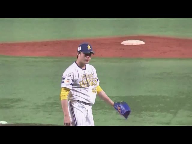 【9回表】ホークス・松本裕樹 三振を奪い満塁のピンチを切り抜ける!! 2022年7月8日 福岡ソフトバンクホークス 対 北海道日本ハムファイターズ