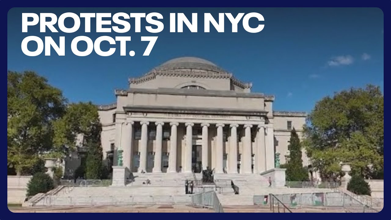 Protests in NYC today to mark 1 year of Israel-Hamas War: A look into Columbia University and Grand