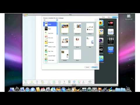 iLife 09 - iWeb walk through