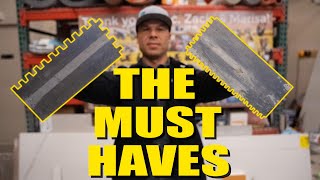 Learn to Tile --- THE 5 TROWELS YOU NEED