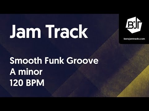 Smooth Funk Groove Jam Track in A minor "Quarter to Midnight" - BJT #17
