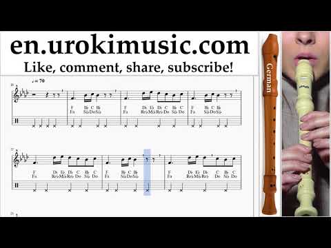 How to Play Recorder (G.) Silentó - Watch Me (Whip/Nae Nae) Tabs um-b352