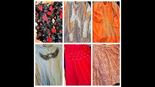 Balík 514/25 – 5,5 Kg | Dámská trička a tílka na léto | Výběrový secondhand | 1. jakost + cream | 37 ks | Velikosti S–XXXL
