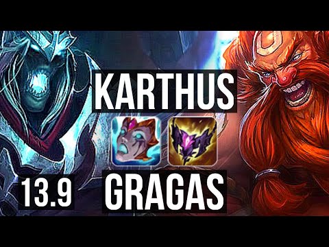 KARTHUS vs GRAGAS (JNG) | 5.8M mastery, 1900+ games, Legendary | KR Master | 13.9