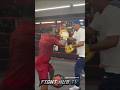 Adrien Broner RIPS RAPID combos on PADS; SLICK head movement!