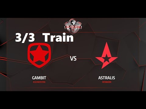 Gambit vs Astralis - 3/3 Train. Мажор PGL Krakow 2017. Playoff 1/2 Стадия. CS:GO
