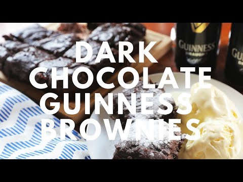Dark Chocolate Guinness Brownies