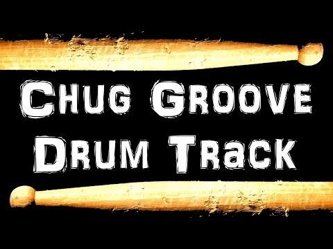 Chug Groove - 100 BPM Drum Track - Rock Drum Tracks for Bass Guitar Backing Beat 🥁 407