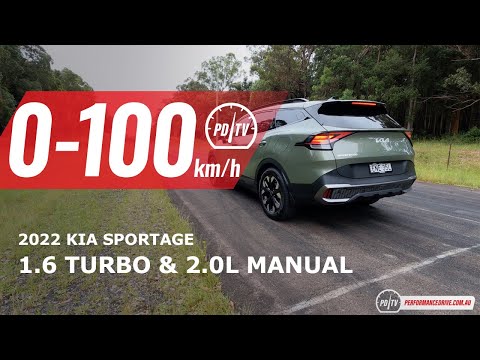 2022 Kia Sportage GT-Line 1.6T (and 2.0L manual) 0-100km/h & engine sound