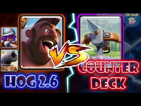 Hog 2.6 vs XBow Deck 🐷🐷🐷 Hog 2.6 vs Counter Deck Clash Royale