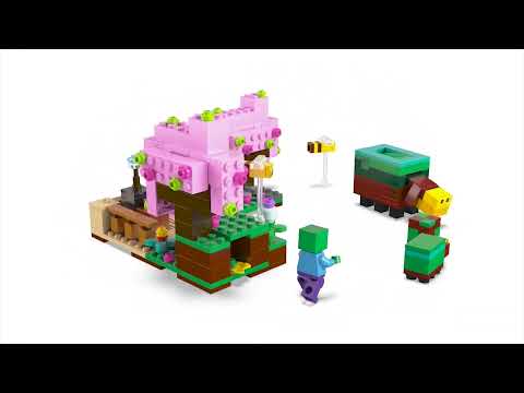 thumbnail video image 2 of Set LEGO Minecraft El Jardín de Cerezos en Flor 21260, 2 of 5