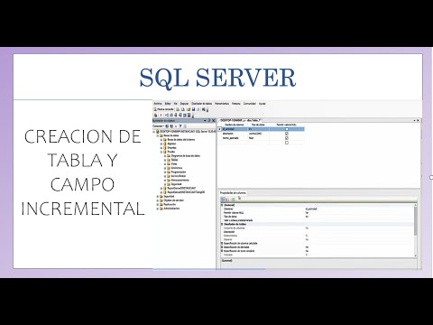 Sql Server - Crear tabla, Campo auto-incremental (MODO GRÁFICO)