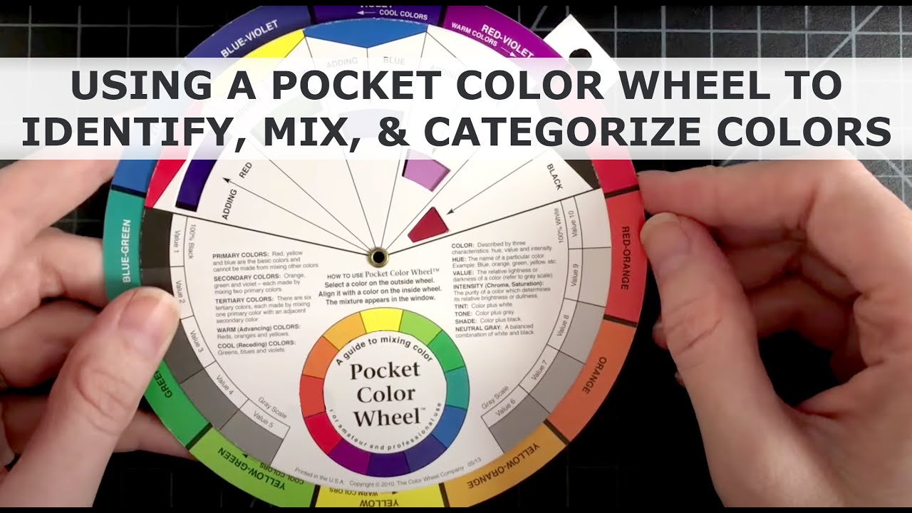 Using a Pocket Color Wheel to Identify, Mix, & Categorize Colors & Color Schemes