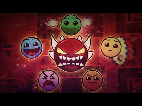 Beating the Hardest Level of Each Difficulty | Geometry Dash