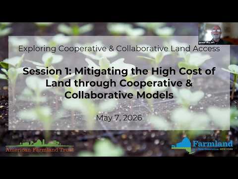 Session 1: Mitigating the High Cost of Land through Cooperative and Collaborative Models
