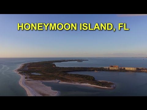 Drone View of Honeymoon & Caladesi Island, FL