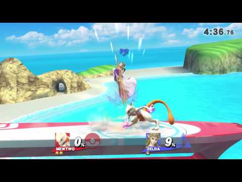 SSB4 Wii U - Mewtwo vs Zelda #1