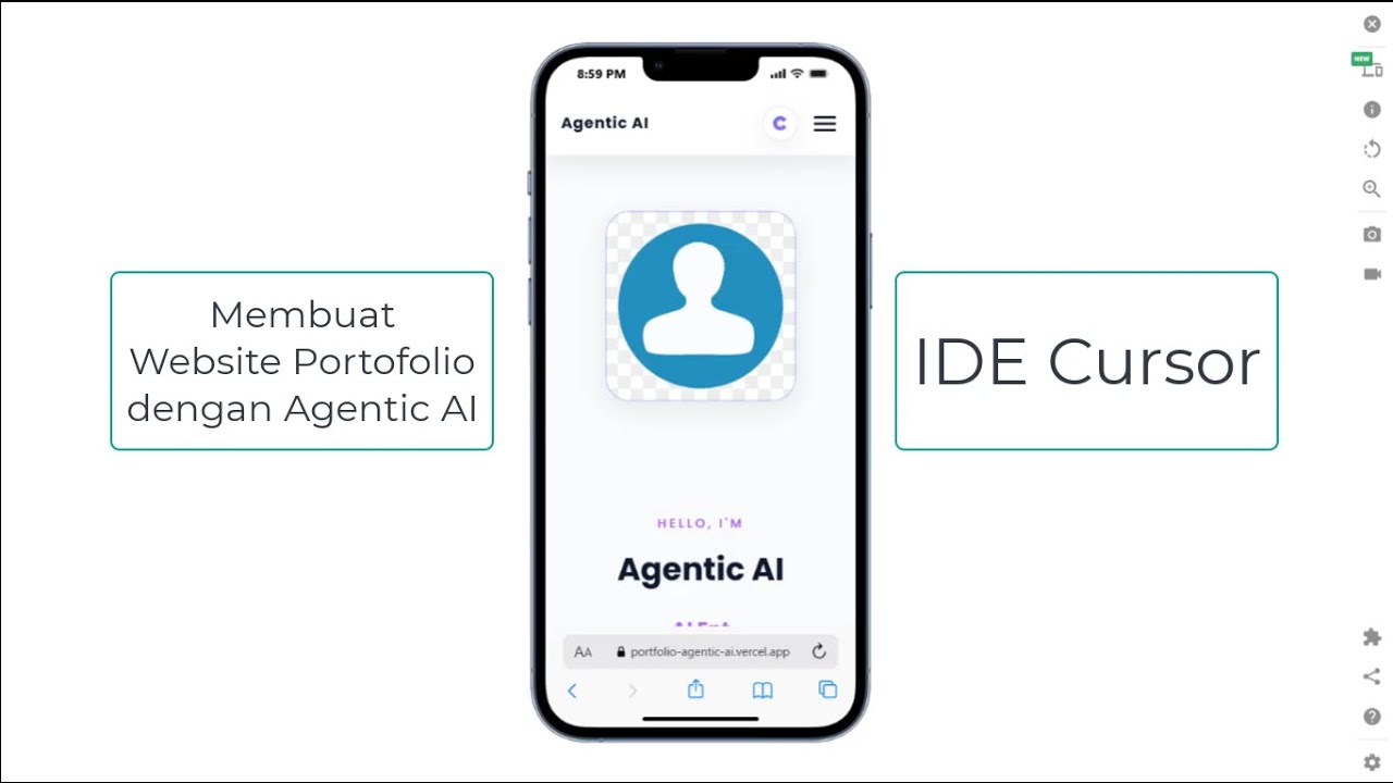 Membuat Website Portofolio Modern dengan Agentic AI, Cursor IDE, GitHub, dan Deploy di Vercel