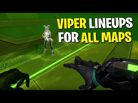 NEW Viper Lineups for ALL MAPS in Valorant - (Viper Snakebite Lineup Guide)