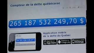 La Dette du Québec - 1 Avril 2014 - Plus de 265 Milliards de Dettes