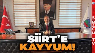 Siirt Belediyesi'ne Kayyum Atandı! Vali Kemal Kızılkaya İlk Pozu Böyle