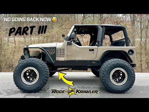 Jeep TJ Stretch | Part 3 - Rock Krawler Front 3 Link Long Arms Install!