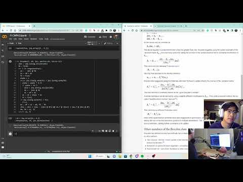 Broyden's Method Implementation + Derivation