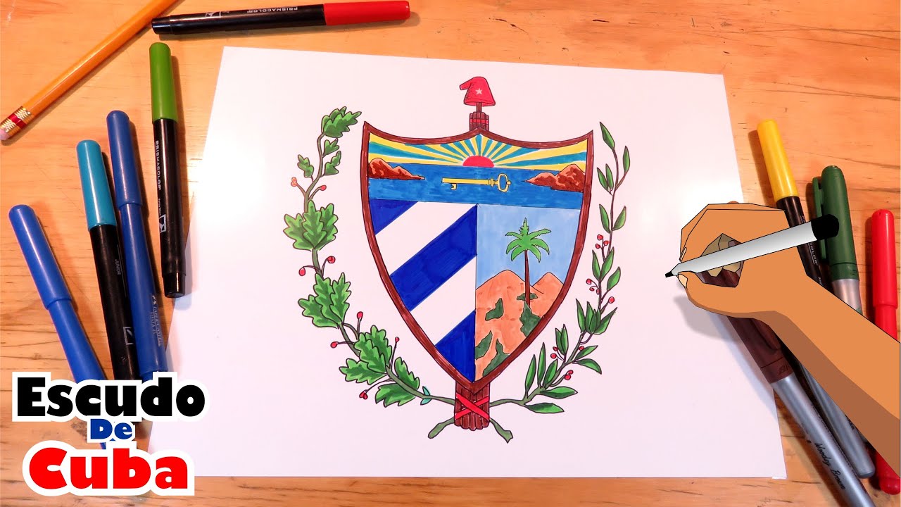Cómo dibujar el escudo nacional de Cuba