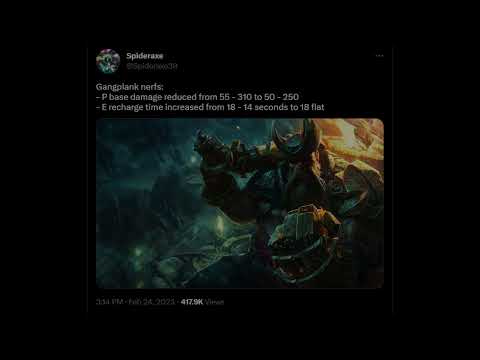 Incoming Gangplank Nerfs - Patch 13.5? | AC